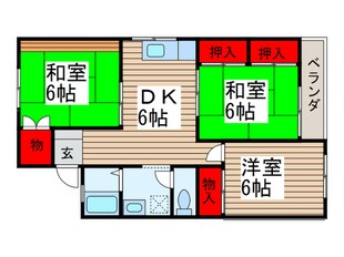 コーポ・コマイ５の物件間取画像